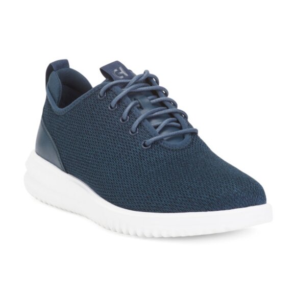 COLE HAAN Men's Grand Plus Knit Oxford Flats